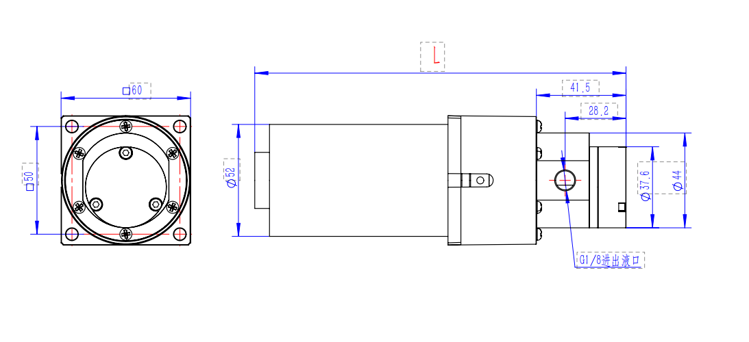 Installation dimensions