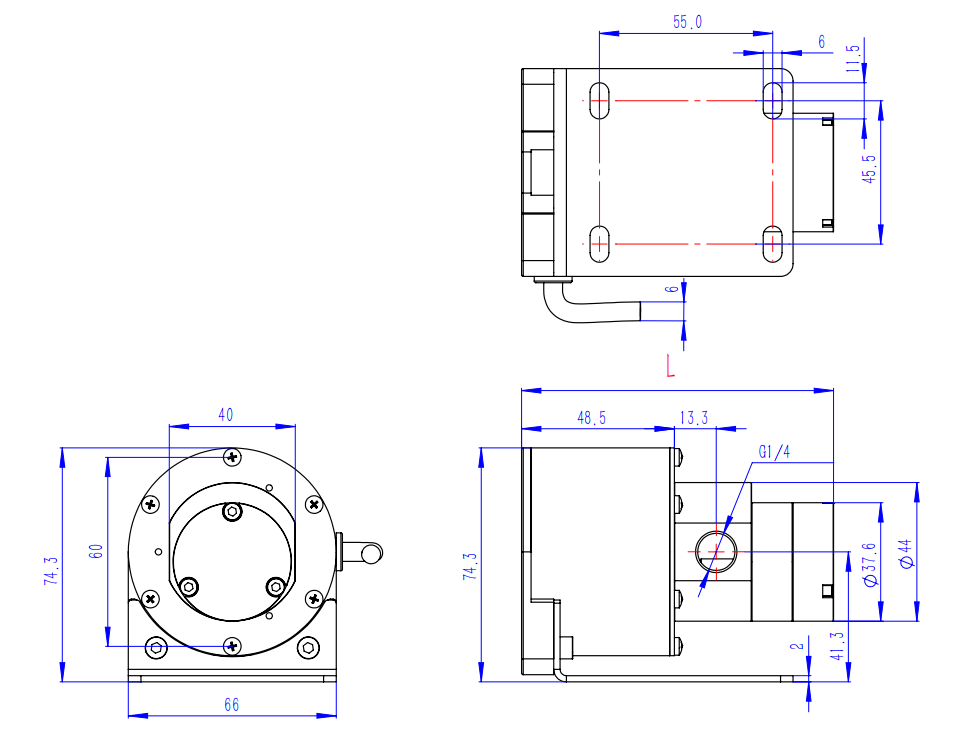 Installation dimensions